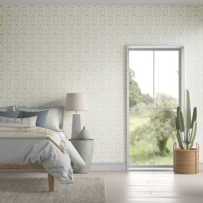Mistana™ Marvin Peel & Stick Damask Roll & Reviews Wayfair